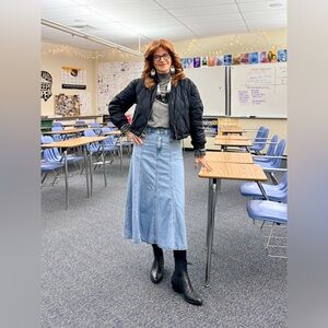 Levi's Blue A-Line Denim Skirt